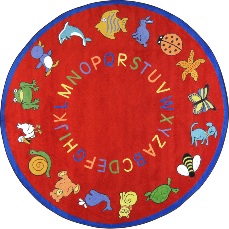 Joy Carpets Educational ABC Animals Area Rug Wayfair